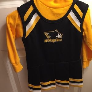 Michigan Tech cheerleading outfit like new